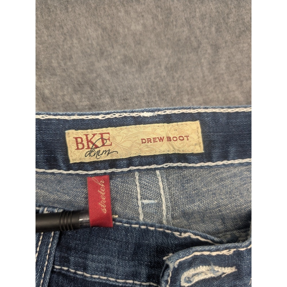 BKE Drew Boot Jeans Womens 36x31.5 Medium Wash Stretch Bootcut BK10139R - Picture 3 of 9